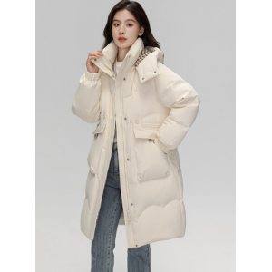 Women's Down Coat Long 2025 Winter Thickened Cold-Resistant Warm Fashion New Couple Style Hooded Jacket